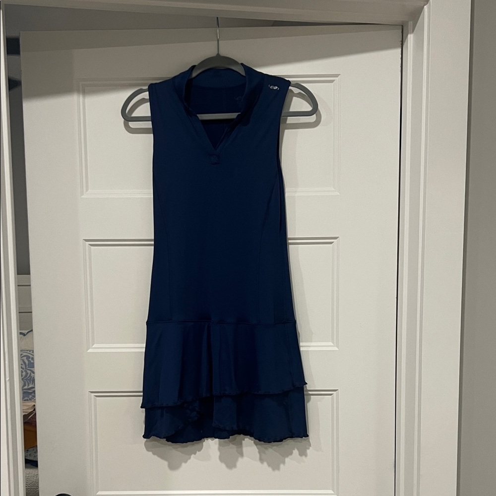 Navy Sleeveless Athletic Dress